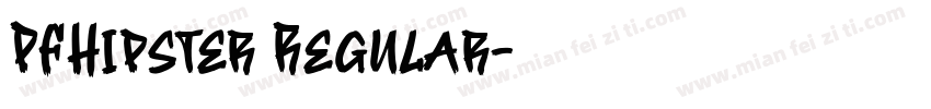 PFHipster Regular字体转换
